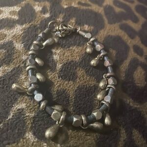 Lucky Brand Antique Silver Charm Bracelet Vintage